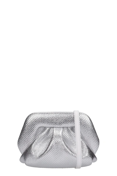 Shop Themoirè Gea Laminate Shoulder Bag In Silver Leather
