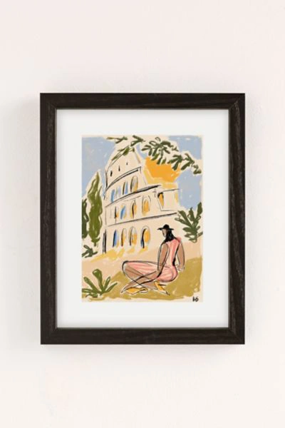 Shop Maggie Stephenson When In Rome Art Print In Black Wood Frame At Urban Outfitters