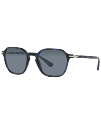Shop Persol Unisex Sunglasses, Po3256s 51 In Blue/light Blue