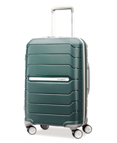 Shop Samsonite Freeform 21" Carry-on Expandable Hardside Spinner Suitcase In Sage Green