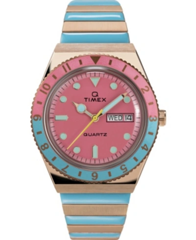 Shop Timex Women's Q Reissue Two-tone Bracelet Watch 36mm