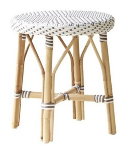 Shop Sika Design Simone Dining Stool In White/cappuccino Dots