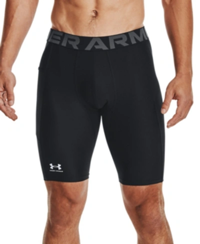 Shop Under Armour Men's Big & Tall Heatgear Armour Moisture-wicking 9" Compression Shorts In Black