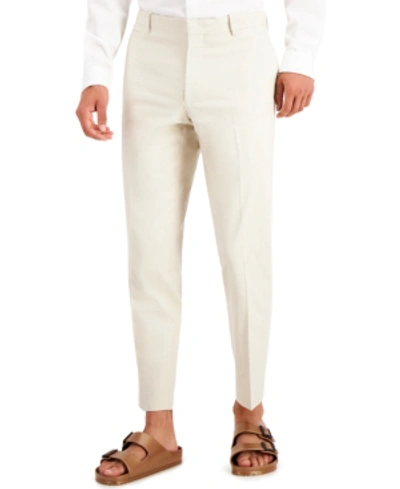 Shop Inc International Concepts Men's Slim-fit Linen Blend Suit Pants, Created For Macy's In Stone Block