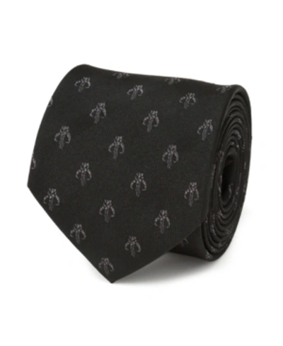 Shop Star Wars Men's Mandalorian Silk Tie In Black