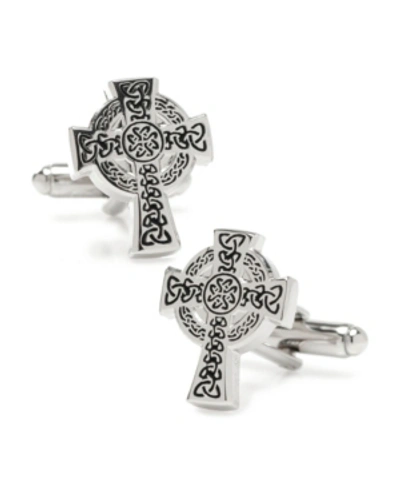 Shop Cufflinks, Inc Men's Celtic Cross Cufflinks In Silver-tone