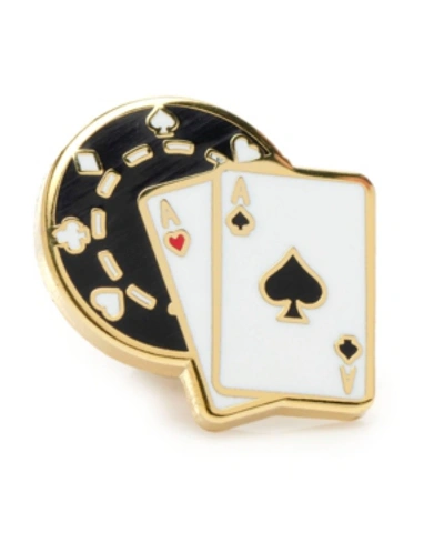 Shop Cufflinks, Inc Men's Poker Lapel Pin In White