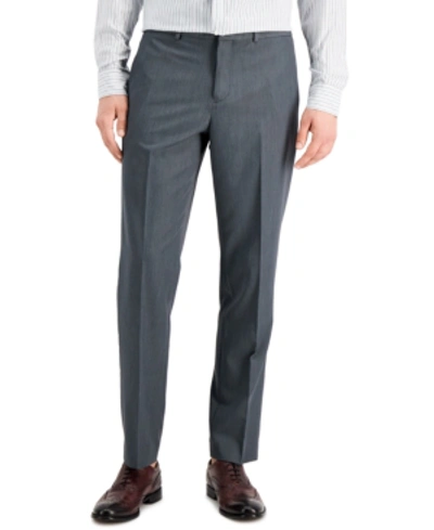 Shop Perry Ellis Portfolio Men's Modern-fit Stretch Solid Resolution Pants In Smoked Pearl