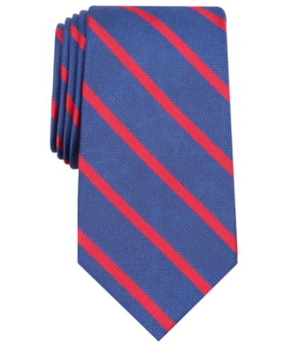 Shop Club Room Men's Stripe Tie, Created For Macy's In Red