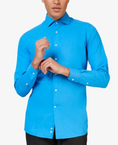 Shop Opposuits Men's Blue Steel Solid Color Shirt