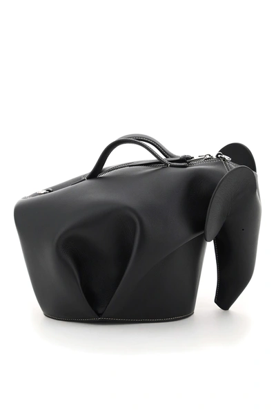 Shop Loewe Elephant Large Bag In Black