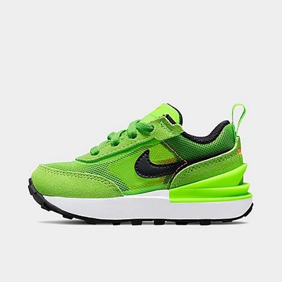 Shop Nike Kids' Toddler Waffle One Casual Shoes In Electric Green/black/mean Green