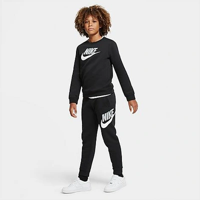 Shop Nike Kids' Sportswear Club Fleece Jogger Pants In Black/black