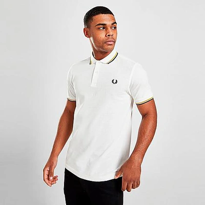 Shop Fred Perry Men's Twin Tipped Polo Shirt In White