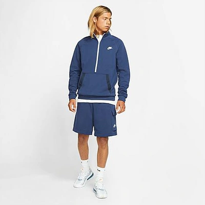 Nike Men's Sportswear Club Fleece Cargo Shorts In Midnight Navy/midnight  Navy/white | ModeSens