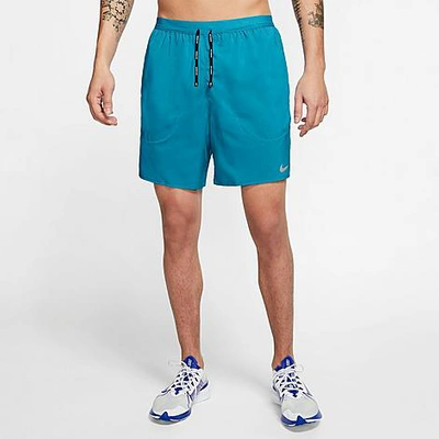 Shop Nike Men's Flex Stride Shorts In Chlorine Blue/reflective Silver