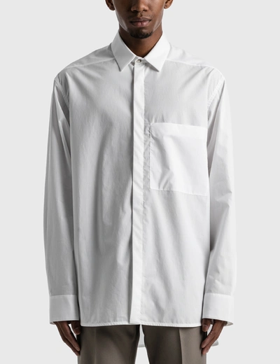 Shop Fear Of God Easy Collared Shirt In White