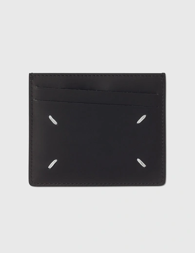 Shop Maison Margiela Leather Card Case In Black