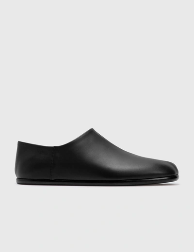 Shop Maison Margiela Slip-on Tabi Shoes In Black