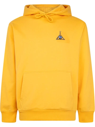 Shop Palace Tri-smiler Graphic-print Hoodie In Yellow