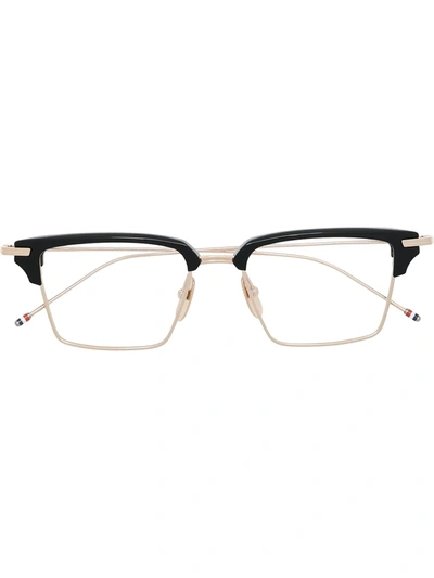 Shop Thom Browne Tb422 Wayfarer-frame Glasses In 01