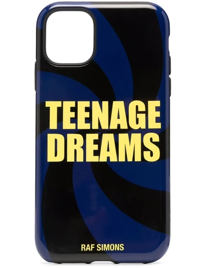 Shop Raf Simons Teenage Dreams Iphone 11 Case In Black ,blue