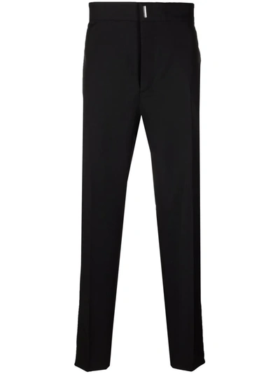 Givenchy Side Pleat Tailored Trousers In Schwarz