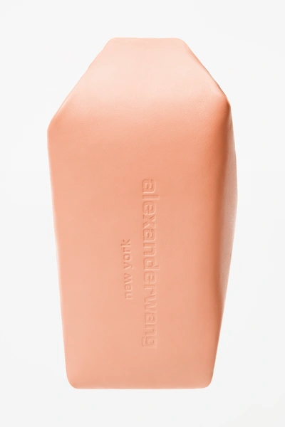 Shop Alexander Wang Leather Scrunchie Bag In Quartz Pink