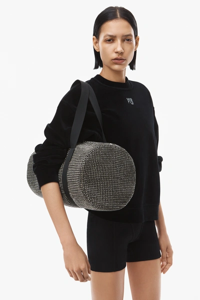 Shop Alexander Wang Cruiser Crystal Duffel In Black