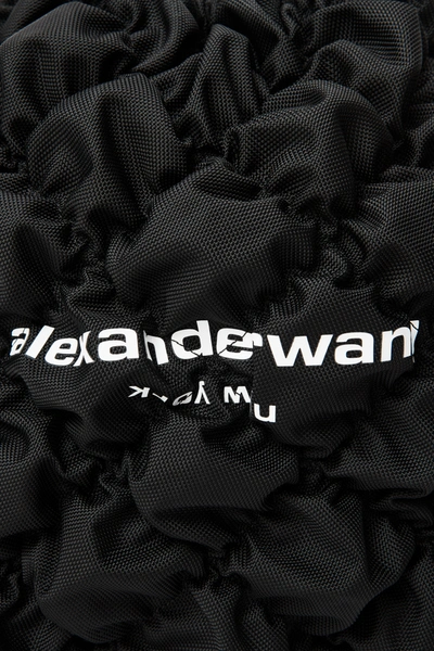 Shop Alexander Wang Rebound Ruched Nylon Backpack In Black