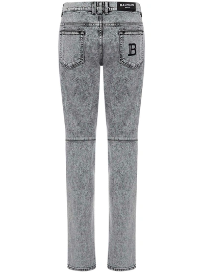 Shop Balmain Jeans Grey