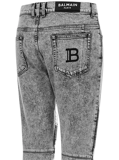 Shop Balmain Jeans Grey