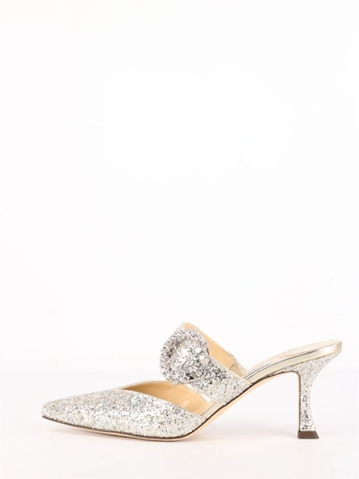 Shop Jimmy Choo Mules Marta In Silver