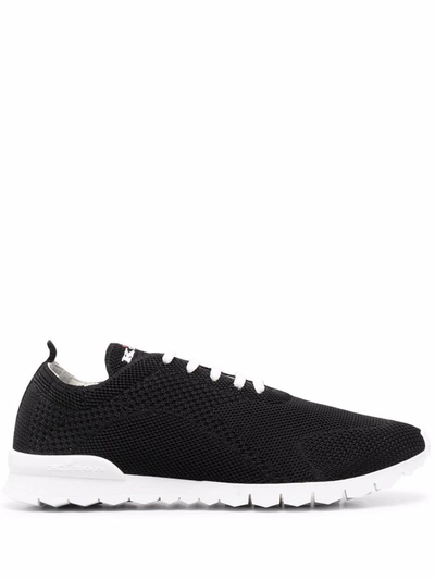 Shop Kiton Cotton Sneakers In Black