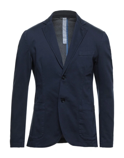 Shop Mason's Suit Jackets In Dark Blue