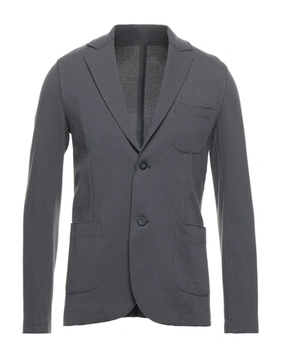 Shop Original Vintage Style Man Blazer Lead Size 38 Cotton, Polyester In Grey