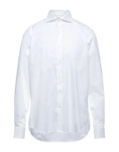 Shop Tru Trussardi Shirts In White