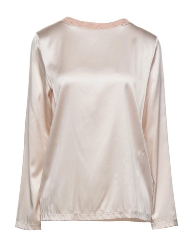 Shop Fabiana Filippi Woman Top Blush Size 8 Silk, Synthetic Fibers, Virgin Wool, Cashmere, Alpaca Wool