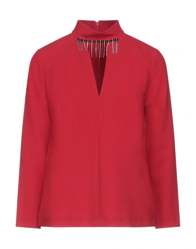 Shop Kaos Woman Top Red Size 4 Polyester, Elastane