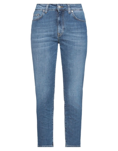 Shop Mauro Grifoni Denim Cropped In Blue