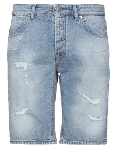 Shop Pmds Premium Mood Denim Superior Man Denim Shorts Blue Size 31 Cotton