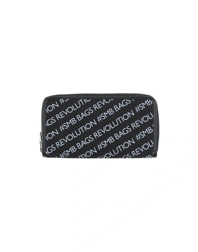 Shop Save My Bag Woman Wallet Black Size - Polyurethane, Polyester