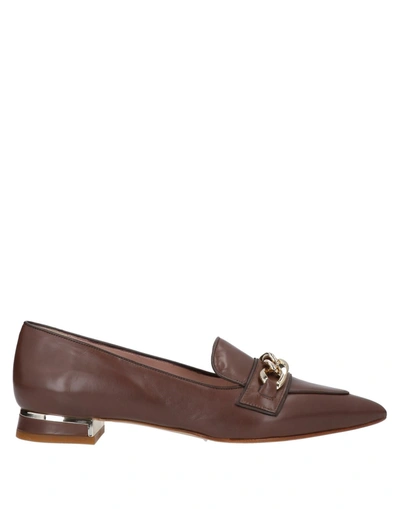 Shop Francesco Sacco Loafers In Brown