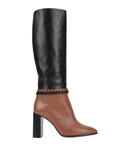 Shop Maliparmi Malìparmi Woman Boot Brown Size 11 Soft Leather