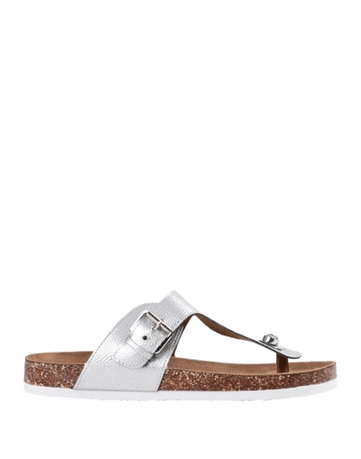 Shop Only Toe Strap Sandals In Silver