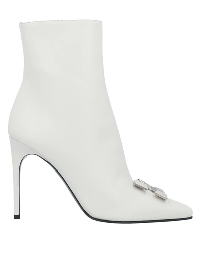 Shop Off-white &trade; Ankle Boots In Light Grey