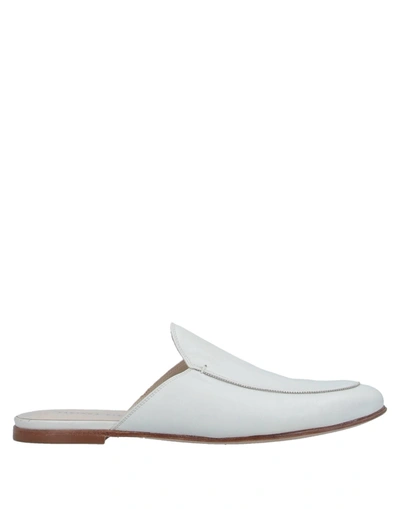 Shop Fabiana Filippi Woman Mules & Clogs White Size 7 Soft Leather