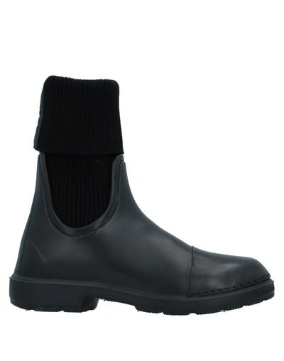 Shop Ixos Woman Ankle Boots Black Size 6 Rubber, Textile Fibers, Soft Leather