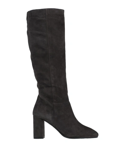 Tosca Blu Knee Boots In Steel Grey