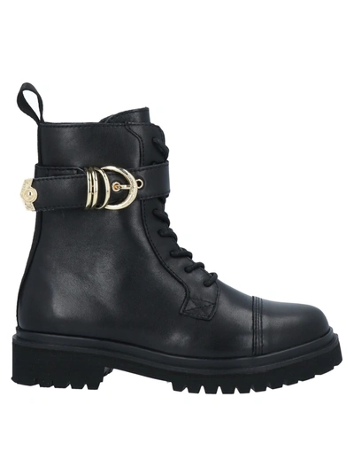 Shop Versace Jeans Couture Ankle Boots In Black